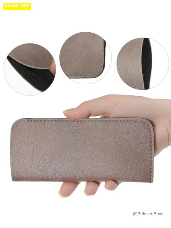 Soft Leather Eyeglass Bags - Multipurpose Portable Glasses Case for Sunglasses, main image 7